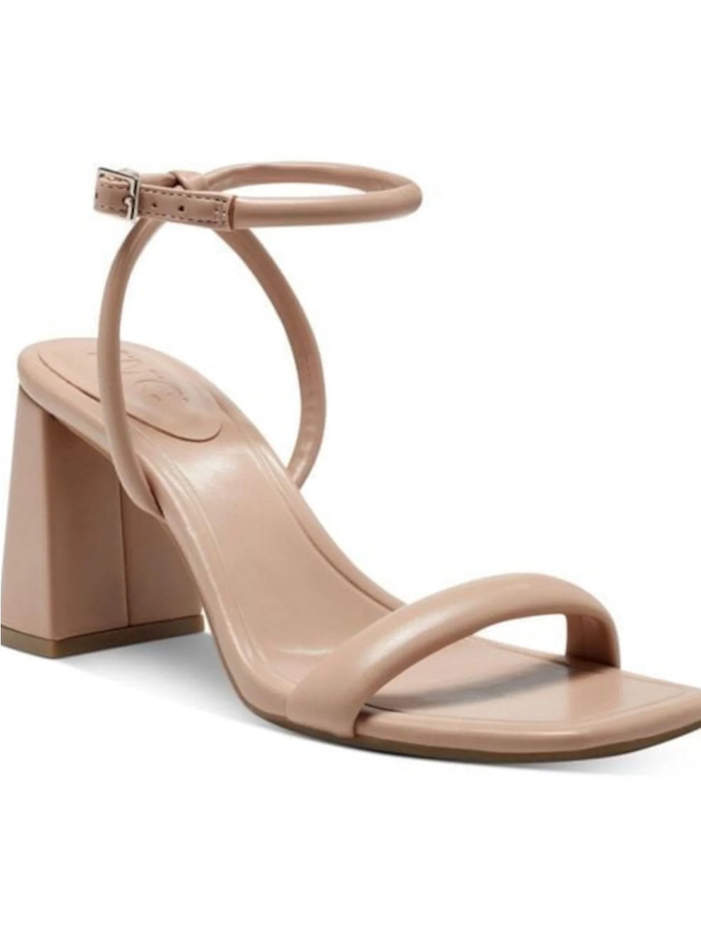 INC International Concepts Blush Ankle-Strap Block Heel Sandal